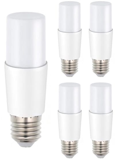 VITO LED Buislamp T37 E27 - 9W (vervangt 50W) - 675lm - 2700K - 220-240V - Ø37mm - Energiezuinig - 5 stuks