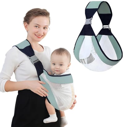 Unyqoos® Verstelbare en ademende draagdoek voor baby's en peuters tot 20 kg