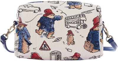 Mini tasje - Schoudertasje - Gobelinstof - Paddington - Beer