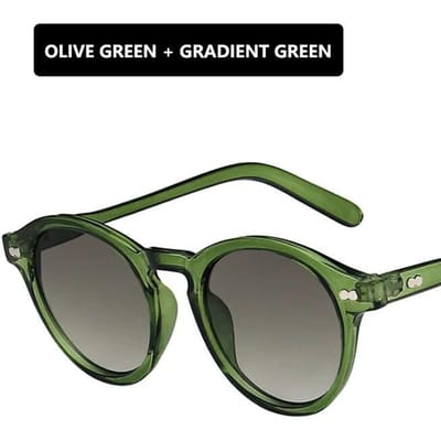 nieuwe mode Ronde Zonnebril Dames Designer Vintage Kleine Zonnebril Dames Koreaanse Stijl Shades Brillen