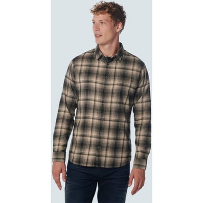 No Excess Shirt Check Stone Maat: S | Casual Overhemden Outlet | Heren