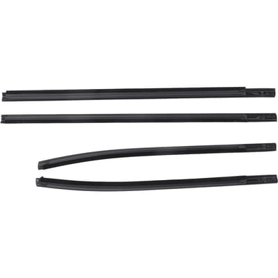 4 STUKS Auto Deur Raam Weerstrip AB3Z2625554F Deur Raam Afdichtingsstrip Sierlijst voor Ranger PX2 PX3 Wildtrak black