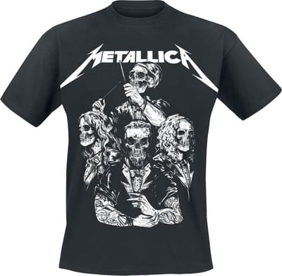 Metallica T-shirt - S&M2 Skull Tux - S tot XXL - voor Mannen - zwart
