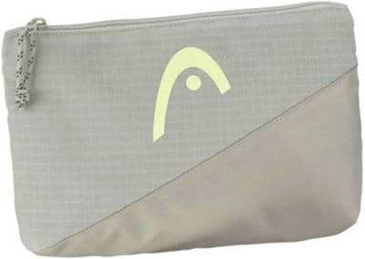 Lichtgroene toilettas met driekleurig design voor sport en reizen