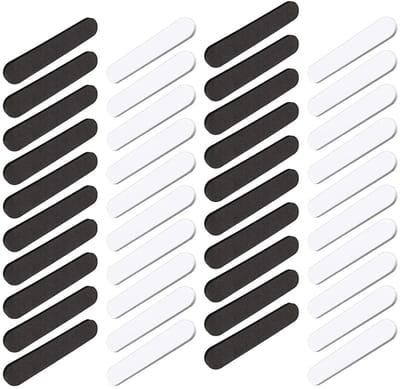 Dailygoody - Hoedgrootte Verkleiners - Zacht Schuim - 40 Stuks - Zwart en Wit - Zelfklevende Inserts - Voor Mannen en Vrouwen