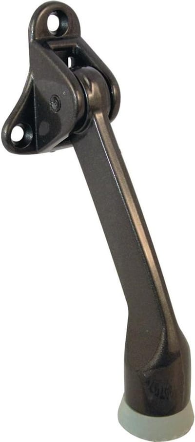 Deurhouder Veerbelast - Deurstop Veer - Deur Open Houden - Gegoten Zink Constructie - 4 inch stijging - Brons