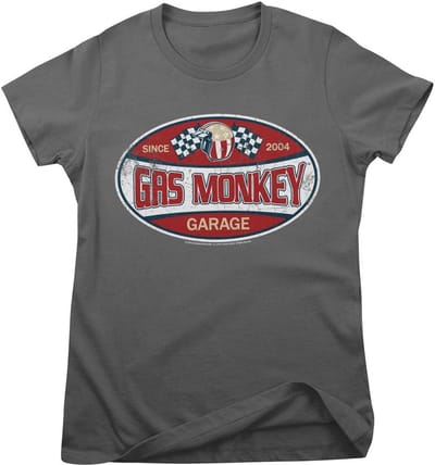 Gas Monkey Garage T-shirt Since 2004 Label Girly Tee GMG-5-GMG019-H92-12