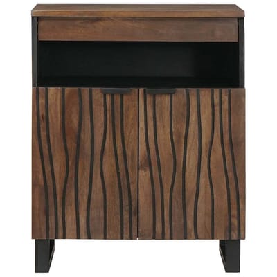 vidaXL - Dressoir - Bruin - 60 - x - 33 - x - 75 - cm - massief - mangohout