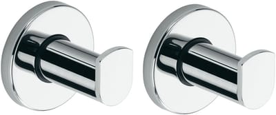 KEUCO Plan Handdoekhaak set 2 stuks 5,1 cm – verchroomd metaal – wandhaak badkamer