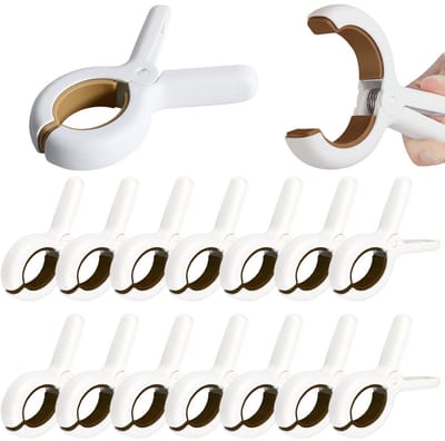 Dailygoods- Wasknijpers Groot - 15st Strandhanddoekknijpers - Windbestendig - Grote Wasknijpers - Voor Badhanddoeken/Beddengoed - Duurzaam PP Materiaal - Handdoekclips