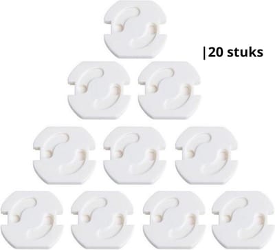 Knaak Stopcontact Beveiliging 20 Stuks - Zelfklevend - Bescherming - Kind - Baby - Veiligheid - Wit