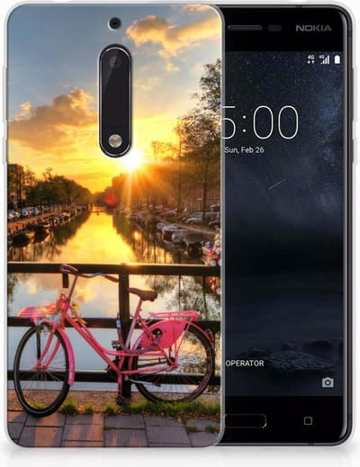 TPU Hoesje voor Nokia 5 Siliconen Back Cover Amsterdamse Grachten