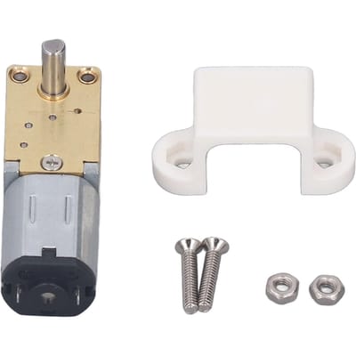 12V DC Motor met Tandwielkast en Vaste Voet Enkele As Geborsteld Hoge Koppel Wormwiel Snelheidsreductiemotor 7.5mm 27RPM(1:603