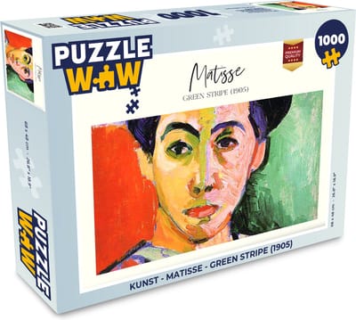 Puzzel Kunst - Matisse - Green stripe (1905) - Legpuzzel - Puzzel 1000 stukjes volwassenen