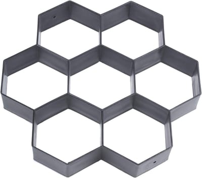 Betonmal Stapsteen - Pad Maker - Tuin Bestraten - Herbruikbaar Ontwerp - 30 x 30 cm - Zwart