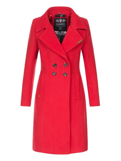 Navahoo Dames Trenchcoat Wooly – Premium Wintermantel met Elegante Pasvorm