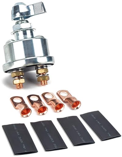 Dailygoods - Accuscheidingsschakelaar - 12V/24V - Betrouwbare stroomonderbreker - Voor truck en boot - Veiligheid voor stroomvoorziening - Geschikt vo...