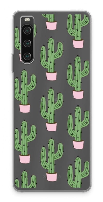 Case Company® - Hoesje geschikt voor Sony Xperia 10 IV hoesje - Cactus Lover - Soft Cover Telefoonhoesje - Bescherming aan alle Kanten en Schermrand