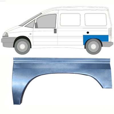 Reparatiepaneel achterspatbord voor Fiat Scudo 1994-2007 / Links