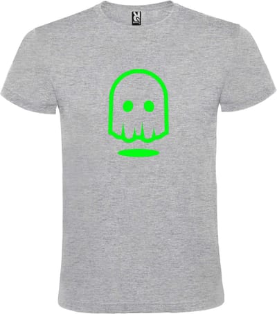 Grijs T-shirt ‘Spookje’ Groen maat XS