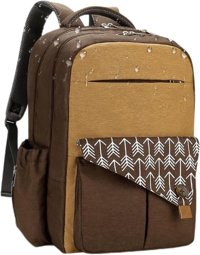 Grote Luiertas Rugzak - Baby Tassen - Baby Verzorging - Dubbele Laag Ontwerp - 43x30x19cm - Bruin