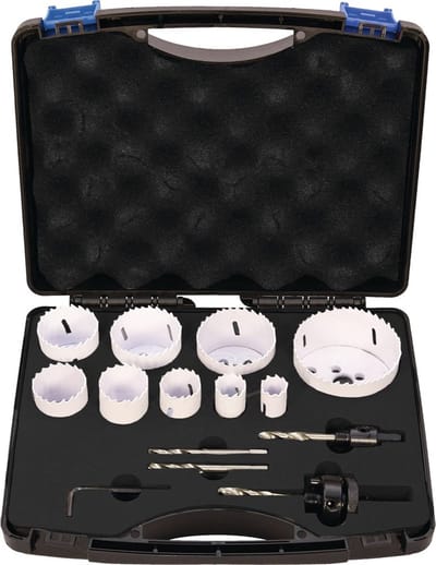Promat gatzaagset 12-delig - snijdiepte 38mm - bi-metaal