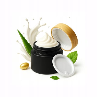 Słoik G-7 Serie - Mat Zwart Glazen Pot - 10g - Balsem en Crème Opslag - Proefmonsters