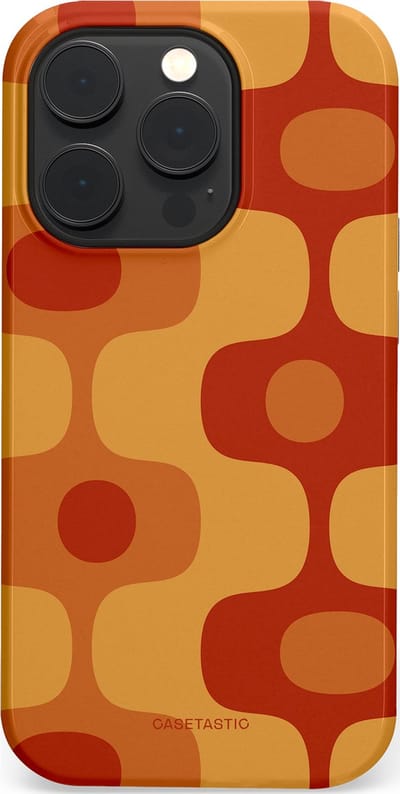 Casetastic Hoesje Geschikt voor Apple iPhone 14 Pro Magsafe - Stijlvolle Beschermende Duo-layer Case - Vintage Rust