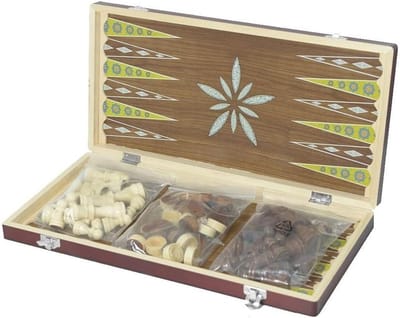 Houten Schaakspel - Bordspel Set - Familie Spelletjes - Magnetisch Bord - 29cm - Geel
