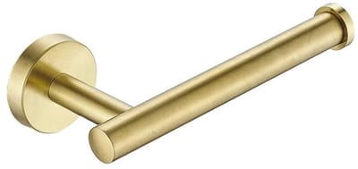 Wc-rolhouder mat goud rond zonder klep