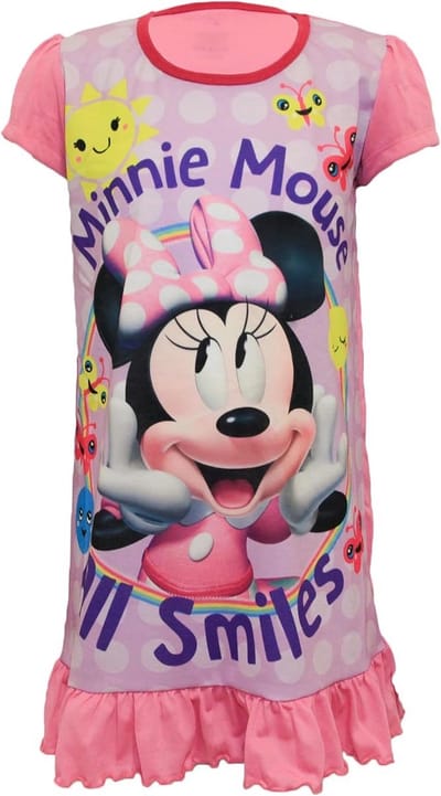 Disney - Minnie Mouse - Nachtjapon - Roze - Pyjama - Nachthemd - Maat 110/116