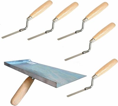 Metselgereedschap Set: Troffel en Voegkrijt - Voor Stevige Metselwerk Reparaties