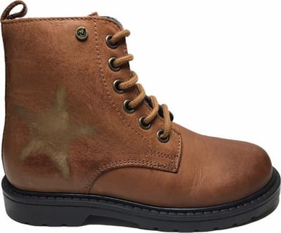 Naturino ster rits veterlaarzen 4766 bruin goud mt 28