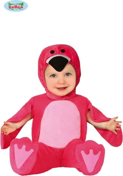 Fiestas Guirca - Baby Flamingo 12-18 maanden - Carnavalskleding - Carnaval - carnavalskleding 2027 - Carnaval kostuum