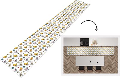 Keukenloper - Loper keuken - Kip - Bloemen - Lente - Patronen - Kinderen - 300x50 cm - Keukenloper vinyl