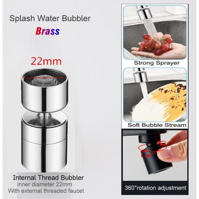 Volledig metalen 99% universele 1080° rotatie kraansproeierkop voor verlengstuk beluchter bubbler sproeier keukenkraan wastafel robotarm