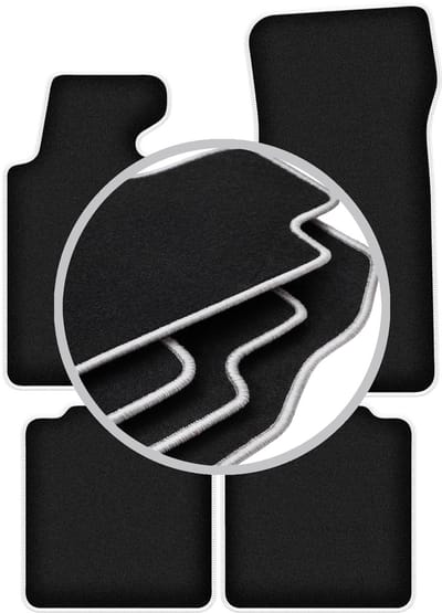 CARLUX-SILVER automatten voor: BMW 7 E32 LANG (1986-1994)