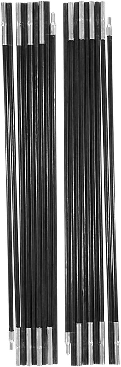 Fiberglass Tent Poles Kit voor Camping, 4.9M, 9 Secties, Universele Tentstokken en Canopy Steunframes voor Buitenactiviteiten