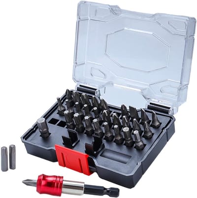 Elektrische Schroevendraaier - Precisie Gereedschap - Fijne Reparatie - Magnetische Bits - 32 Delig - Zwart