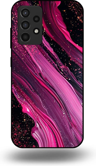 Smartphonica Telefoonhoesje geschikt voor Samsung Galaxy A52s 5G met marmer opdruk - TPU backcover case marble design - Paars Roze geschikt voor Samsung Galaxy A52s 5G
