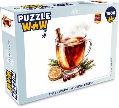 Puzzel Thee - Warm - Winter - Sfeer - Legpuzzel - Puzzel 1000 stukjes volwassenen