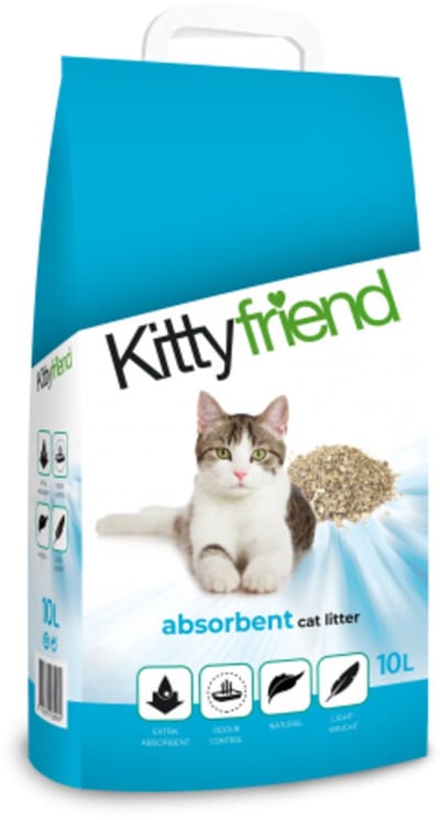 Kitty Friend Kattenbakvulling - Stuifarm Klei, Natuurlijke Absorbent - 10 Ltr