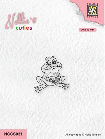 Nellie Snellen Nellie's Cuties Clear Stempels Frog-1