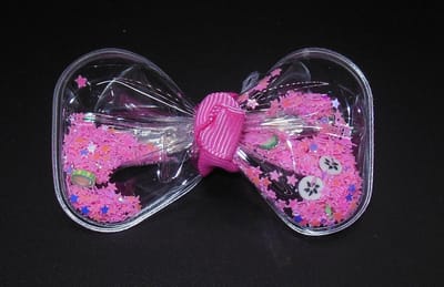 Strik confetti roze met duckklem - Kinderen - Feestje - Bewegende confetti