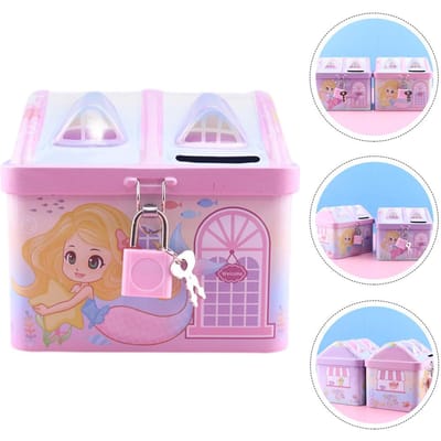Eenhoorn Spaarpot Zeemeermin Meisjes Spaarpot Peuter Desktop Ornament Huisvormige Spaarpot Kamer Meisjes Speelgoed