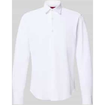 Slim fit zakelijk overhemd in structuurlook Model 'ERMO'