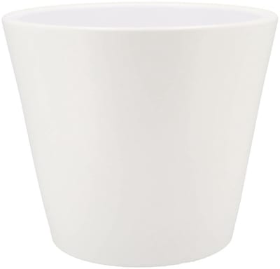 DK Design Bloempot/plantenpot - Vinci - wit mat - voor kamerplant - D28 x H34 cm