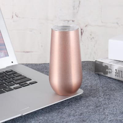 Roestvrijstalen Wijnglas Bierglas Swig Eierschaal Kop IJs Bully Kop Vacuüm Waterbeker 6oz