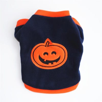 Printemps et Automne Chien de Compagnie Chaud Sweat à Capuche Pull Vêtements pour Chien Citrouille Halloween Animal de Compagnie L