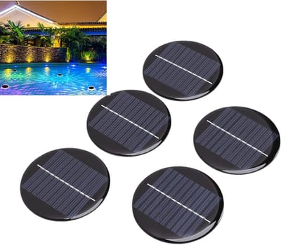 Zonnepanelen Set - Zonnecellen Rond - Energie Opladen - Monokristallijn Silicium - 60mm Diameter